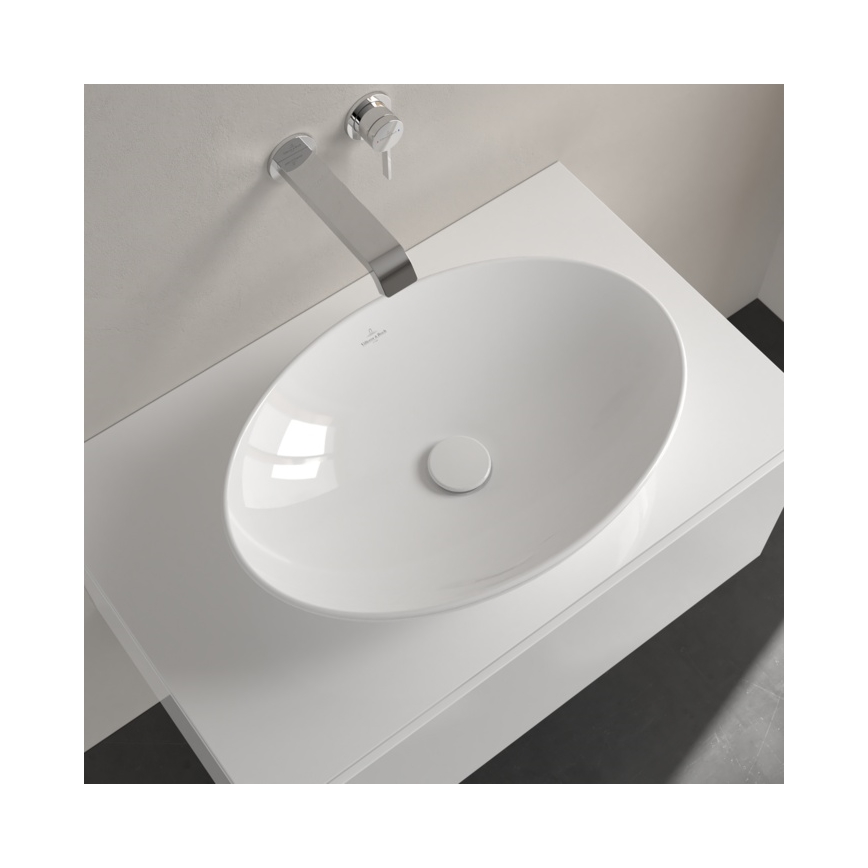 Villeroy & Boch 4A4701R1 - Lavabo para encimera LOOP&FRIENDS 56x38 cm cerámica/blanco