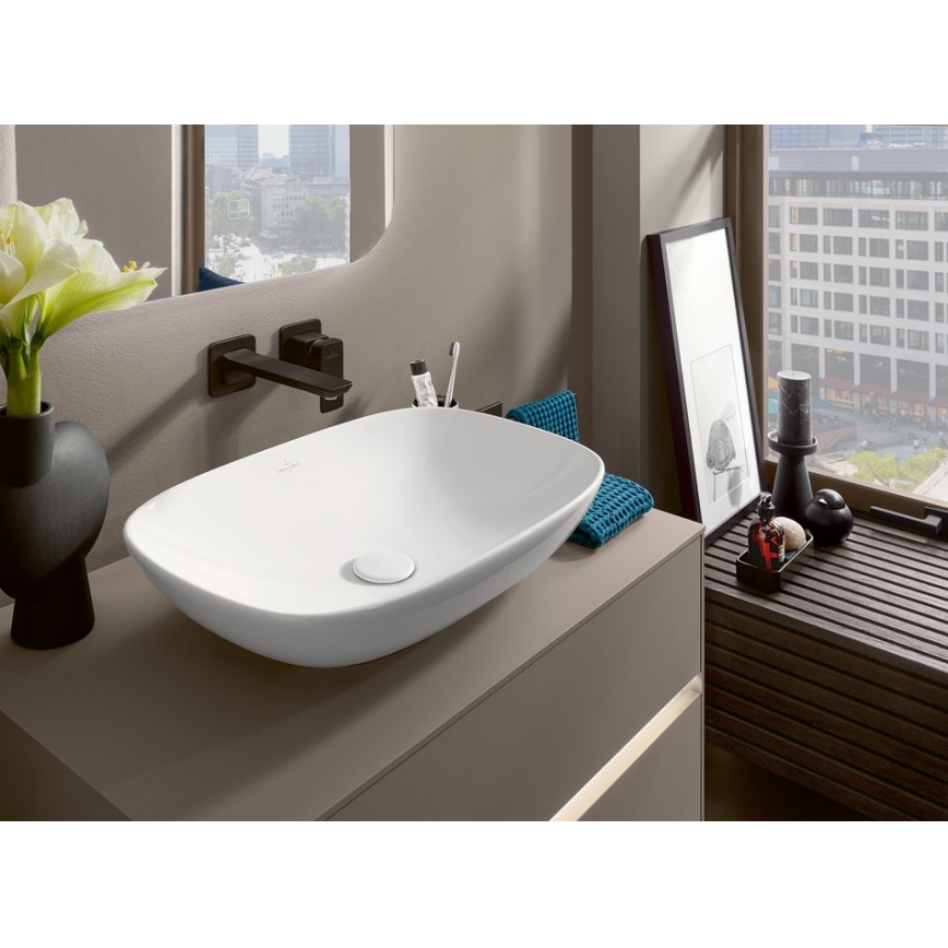 Villeroy & Boch 4A490101 - Lavabo sobre encimera LOOP&FRIENDS 56x38 cm cerámica/blanco