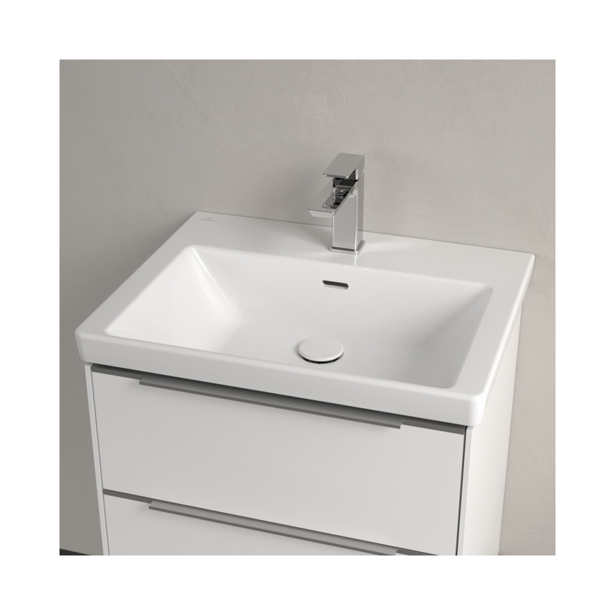 Villeroy & Boch 4A706001 - Lavabo suspendido SUBWAY 3.0 60x47 cm cerámica/blanco