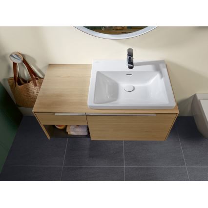 Villeroy & Boch 4A706001 - Lavabo suspendido SUBWAY 3.0 60x47 cm cerámica/blanco