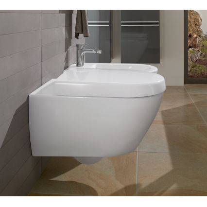 Villeroy & Boch 54000001 - Bidé suspendido SUBWAY 2.0 37x56 cm cerámica/blanco