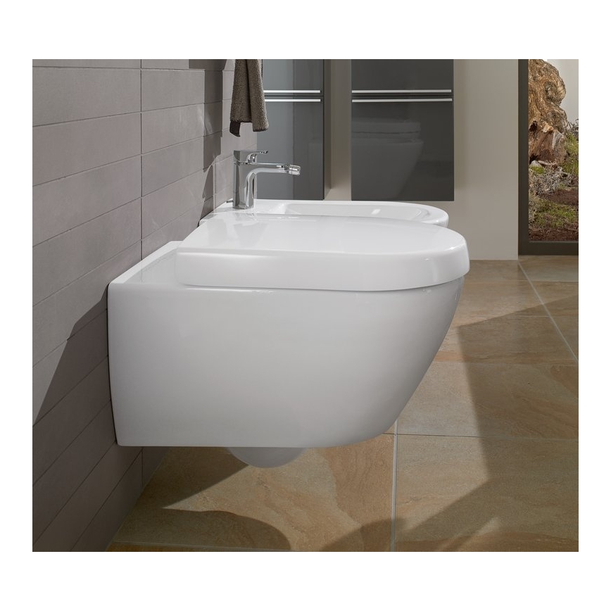 Villeroy & Boch 54000001 - Bidé suspendido SUBWAY 2.0 37x56 cm cerámica/blanco