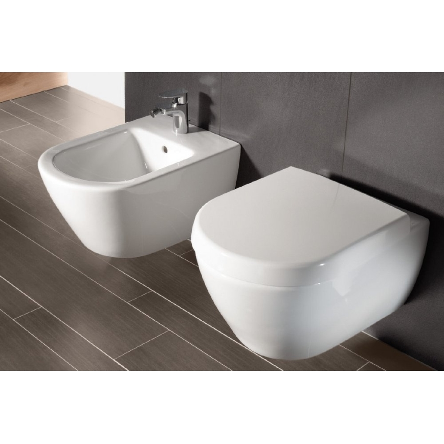 Villeroy & Boch 54000001 - Bidé suspendido SUBWAY 2.0 37x56 cm cerámica/blanco