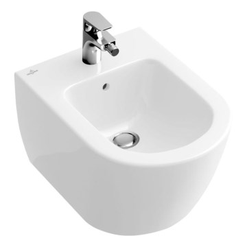 Villeroy & Boch 540000R1 - Bidé suspendido SUBWAY 2.0 37x56,5 cm, cerámica blanca