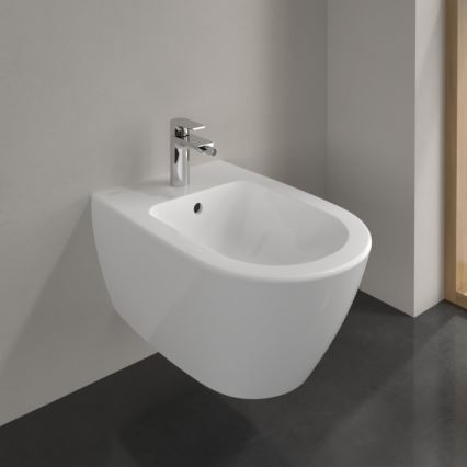 Villeroy & Boch 540000R1 - Bidé suspendido SUBWAY 2.0 37x56,5 cm, cerámica blanca