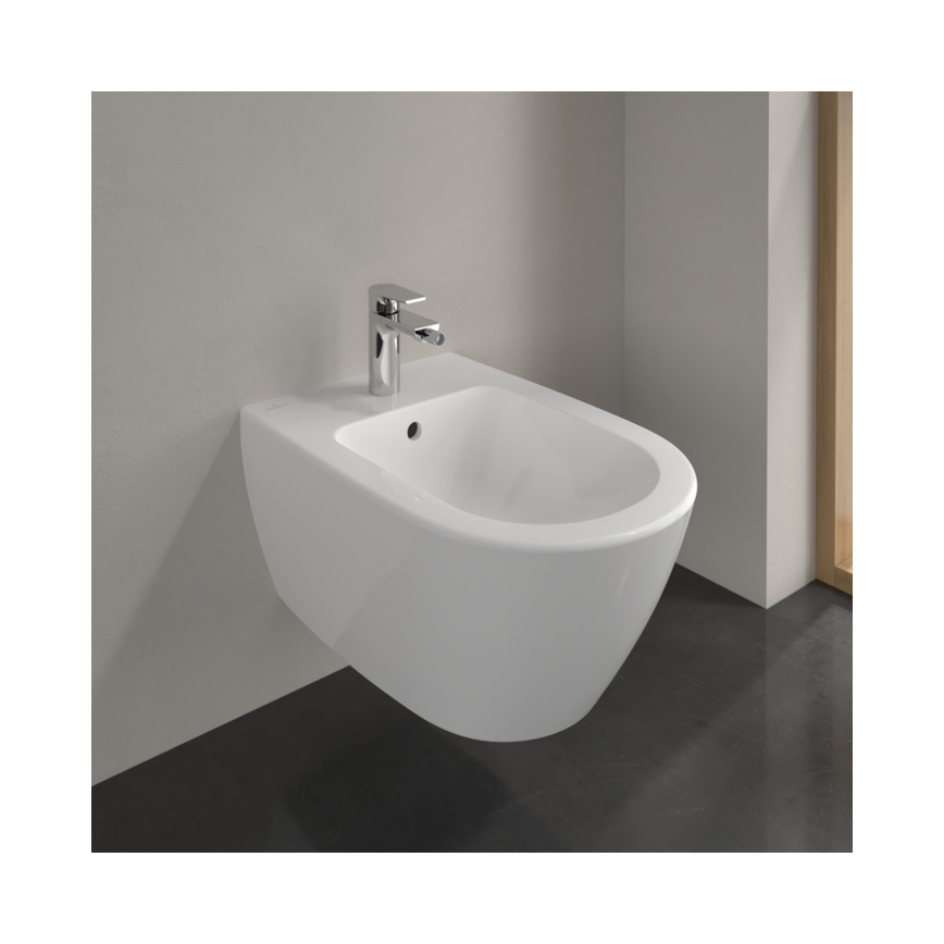 Villeroy & Boch 540000R1 - Bidé suspendido SUBWAY 2.0 37x56,5 cm, cerámica blanca