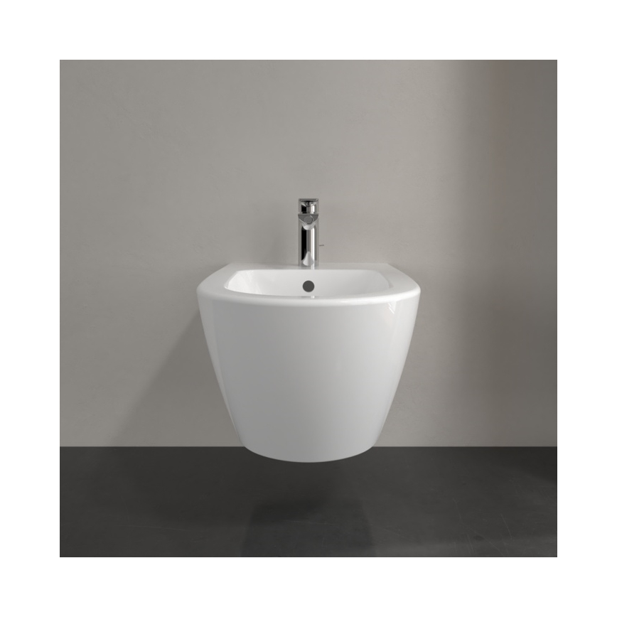 Villeroy & Boch 540000R1 - Bidé suspendido SUBWAY 2.0 37x56,5 cm, cerámica blanca