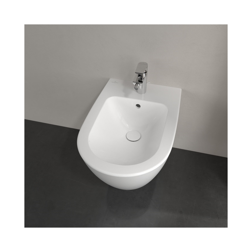 Villeroy & Boch 540000R1 - Bidé suspendido SUBWAY 2.0 37x56,5 cm, cerámica blanca