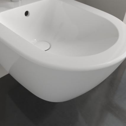 Villeroy & Boch 540000R1 - Bidé suspendido SUBWAY 2.0 37x56,5 cm, cerámica blanca