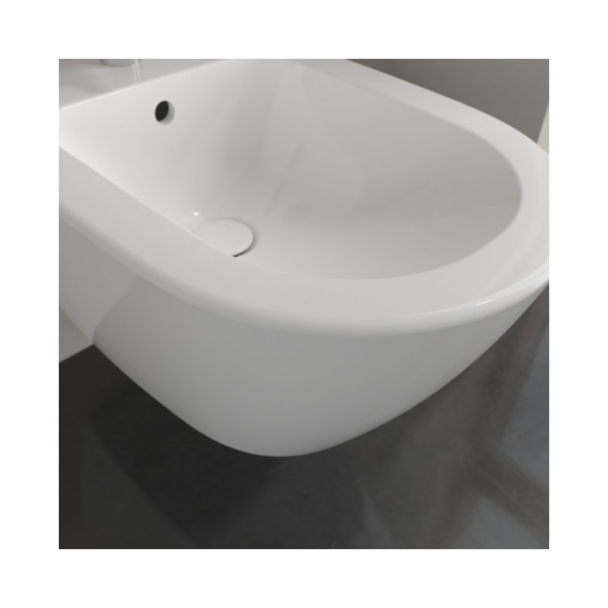 Villeroy & Boch 540000R1 - Bidé suspendido SUBWAY 2.0 37x56,5 cm, cerámica blanca