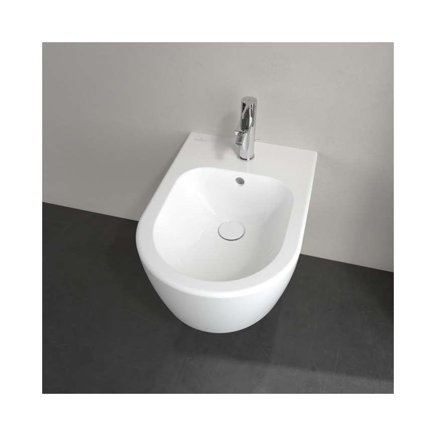 Villeroy & Boch 54050001 - Bidé suspendido AVENTO cerámica/blanco