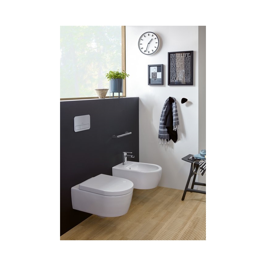Villeroy & Boch 54050001 - Bidé suspendido AVENTO cerámica/blanco