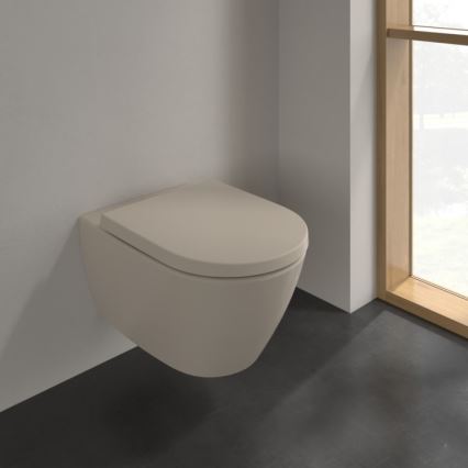 Villeroy & Boch 5614R0AM - Inodoro suspendido SUBWAY 2.0 cerámica/beige