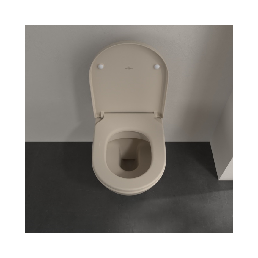 Villeroy & Boch 5614R0AM - Inodoro suspendido SUBWAY 2.0 cerámica/beige