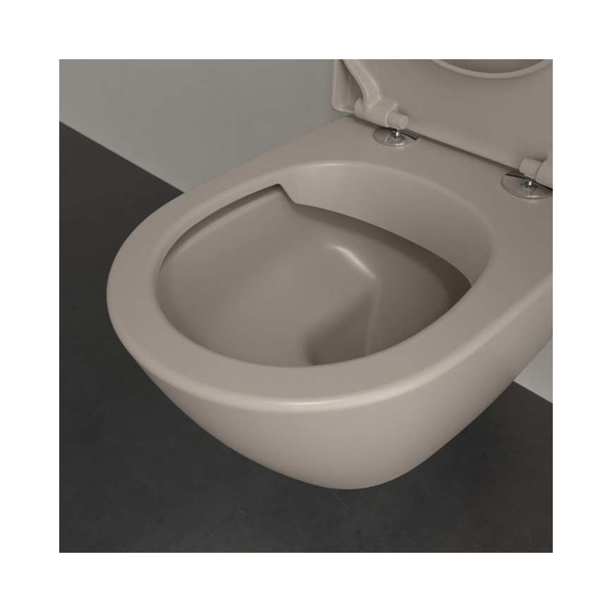 Villeroy & Boch 5614R0AM - Inodoro suspendido SUBWAY 2.0 cerámica/beige