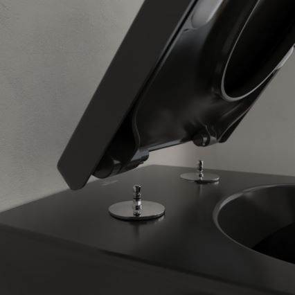 Villeroy & Boch 5614R0R7 - Inodoro suspendido SUBWAY, cerámica, color negro