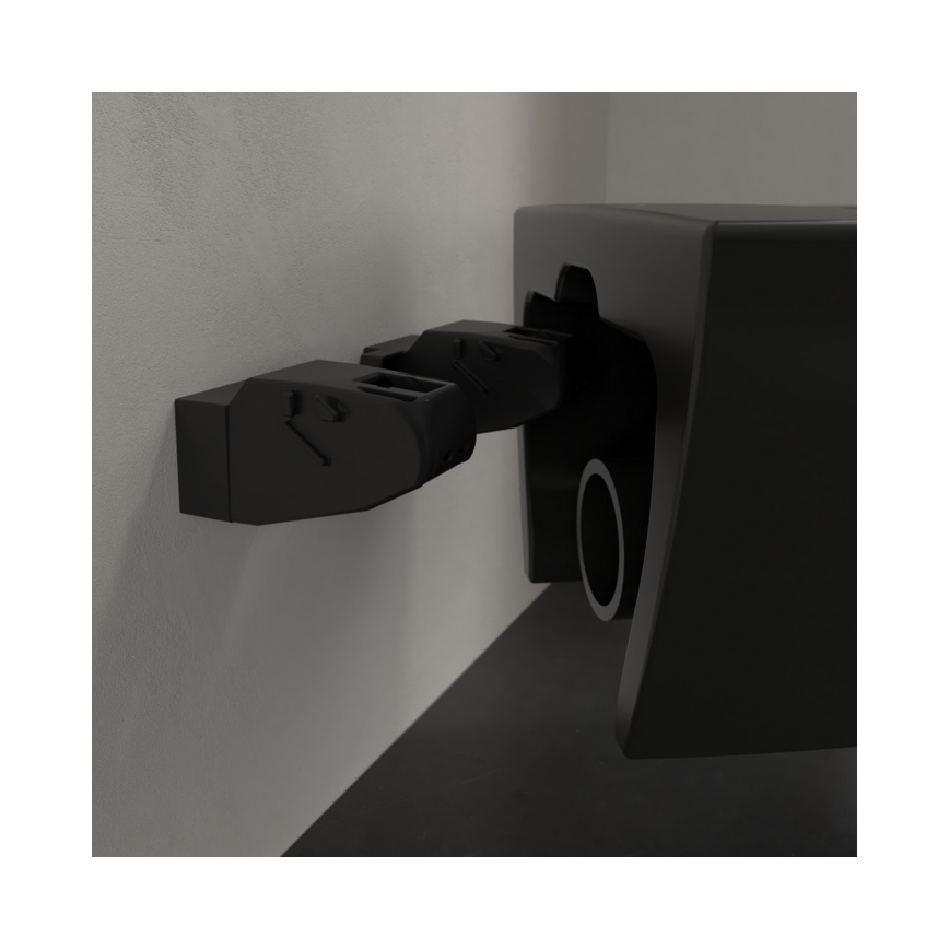 Villeroy & Boch 5614R0R7 - Inodoro suspendido SUBWAY, cerámica, color negro