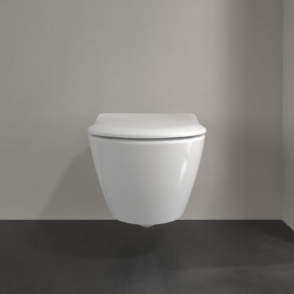 Villeroy & Boch 5614R2R1 - Inodoro suspendido con asiento SoftClose SUBWAY 2.0 cerámica/blanco