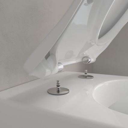 Villeroy & Boch 5614R2R1 - Inodoro suspendido con asiento SoftClose SUBWAY 2.0 cerámica/blanco