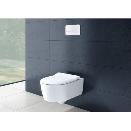Villeroy & Boch 5656RS01 - Inodoro suspendido AVENTO con asiento SoftClose, cerámica/blanco
