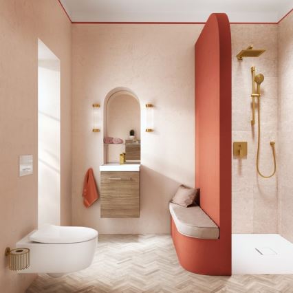 Villeroy & Boch 5656RSR1 - Inodoro suspendido AVENTO con asiento SoftClose, cerámica blanca
