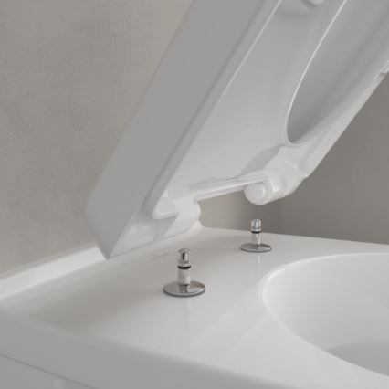 Villeroy & Boch 5660H101 - Inodoro suspendido con asiento O.NOVO cerámica/blanco