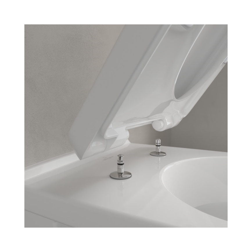 Villeroy & Boch 5660H101 - Inodoro suspendido con asiento O.NOVO cerámica/blanco