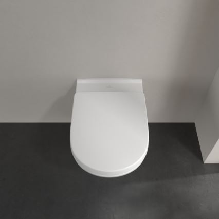 Villeroy & Boch 5660HR01 - Inodoro mural O.NOVO con asiento de cierre amortiguado (SoftClose), cerámica/blanco