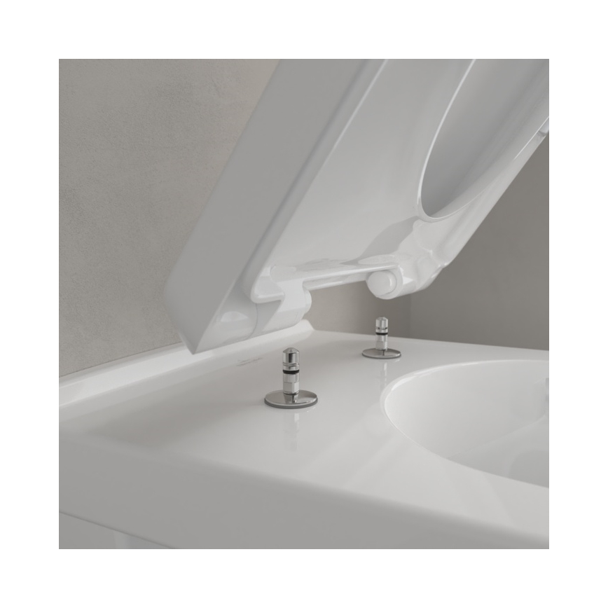Villeroy & Boch 5660HR01 - Inodoro mural O.NOVO con asiento de cierre amortiguado (SoftClose), cerámica/blanco