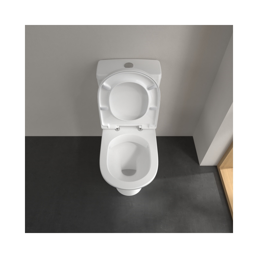 Villeroy & Boch 5661R001 - Inodoro compacto O.NOVO en cerámica/blanco