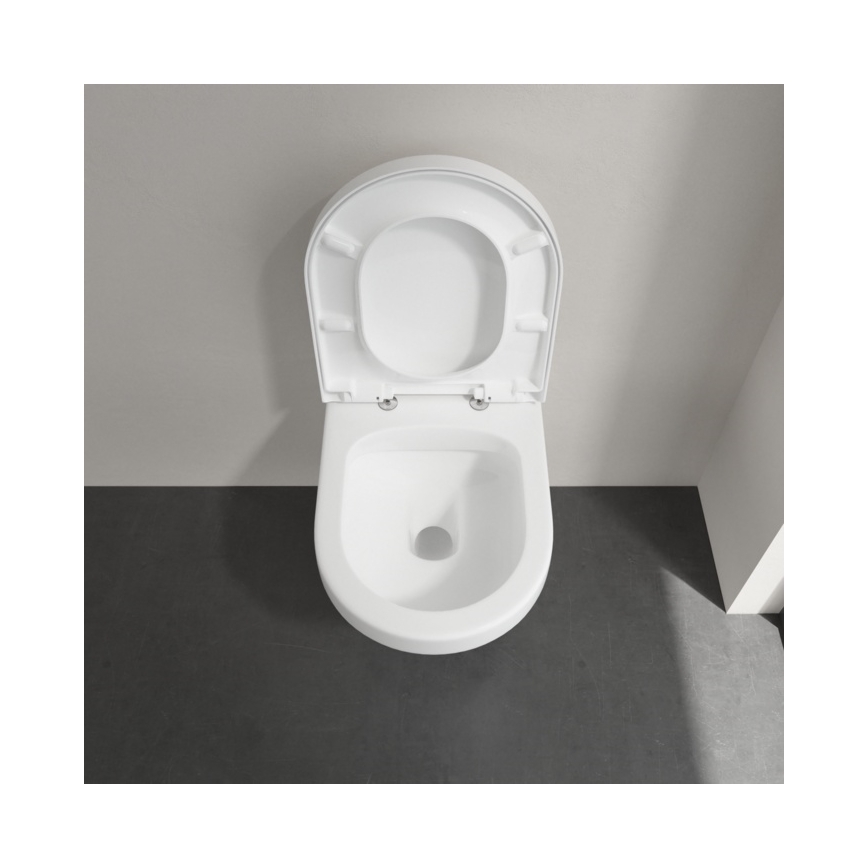 Villeroy & Boch 5684HR01 - Inodoro suspendido con asiento SoftClose ARCHITECTURA, cerámica/blanco