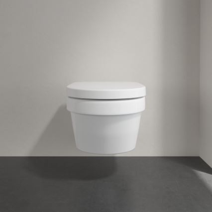 Villeroy & Boch 5684HRR1 - Inodoro suspendido ARCHITECTURA con asiento SoftClose, cerámica/blanco