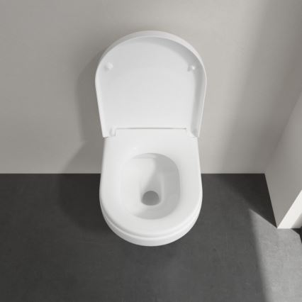 Villeroy & Boch 5684HRR1 - Inodoro suspendido ARCHITECTURA con asiento SoftClose, cerámica/blanco