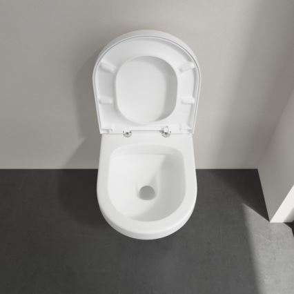 Villeroy & Boch 5684HRR1 - Inodoro suspendido ARCHITECTURA con asiento SoftClose, cerámica/blanco