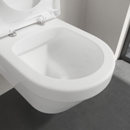 Villeroy & Boch 5684HRR1 - Inodoro suspendido ARCHITECTURA con asiento SoftClose, cerámica/blanco