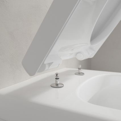 Villeroy & Boch 5684HRR1 - Inodoro suspendido ARCHITECTURA con asiento SoftClose, cerámica/blanco