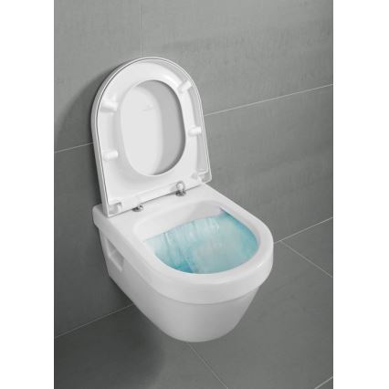 Villeroy & Boch 5684HRR1 - Inodoro suspendido ARCHITECTURA con asiento SoftClose, cerámica/blanco