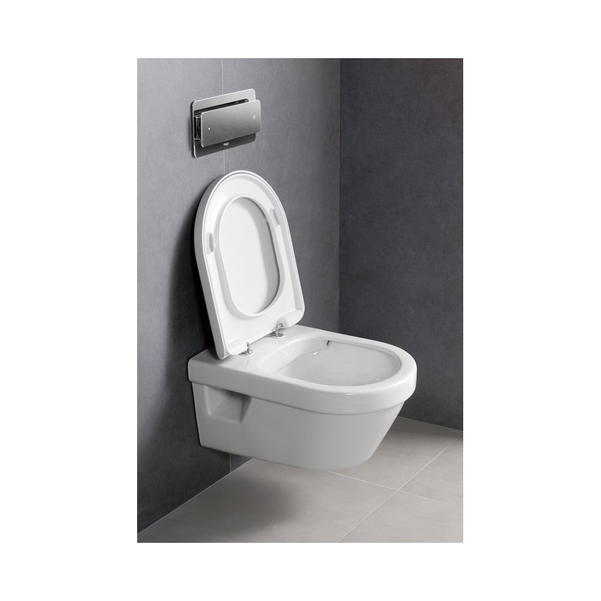Villeroy & Boch 5684HRR1 - Inodoro suspendido ARCHITECTURA con asiento SoftClose, cerámica/blanco