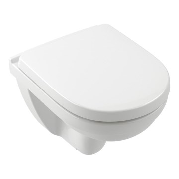 Villeroy & Boch 5688HR01 - Inodoro suspendido con asiento SoftClose O.NOVO cerámica/blanco
