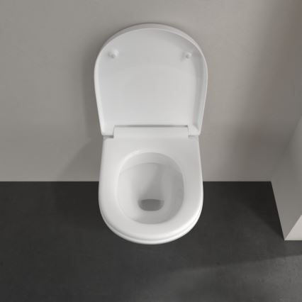 Villeroy & Boch 5688HR01 - Inodoro suspendido con asiento SoftClose O.NOVO cerámica/blanco