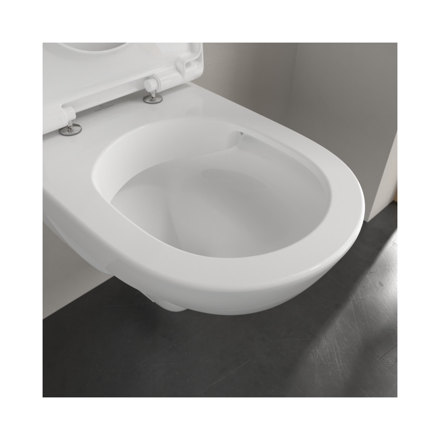 Villeroy & Boch 5688HR01 - Inodoro suspendido con asiento SoftClose O.NOVO cerámica/blanco