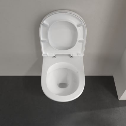 Villeroy & Boch 5688HR01 - Inodoro suspendido con asiento SoftClose O.NOVO cerámica/blanco
