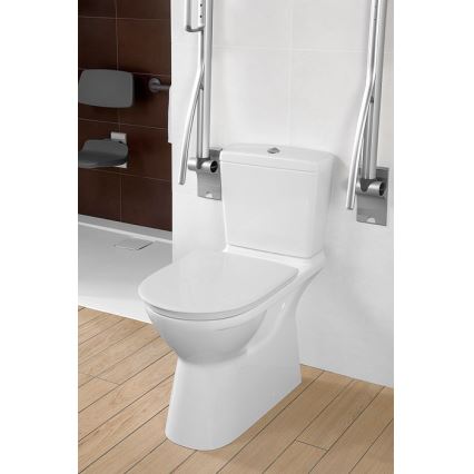 Villeroy & Boch 5760G101 - cisterna combinada para WC O.NOVO, entrada trasera/lateral, blanca
