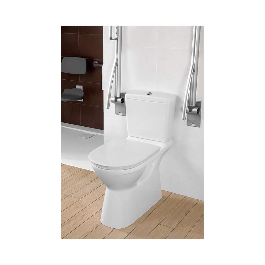 Villeroy & Boch 5760G101 - cisterna combinada para WC O.NOVO, entrada trasera/lateral, blanca