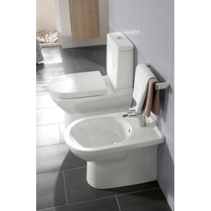 Villeroy & Boch 5788S101 - Cisterna combinada de descarga O.NOVO para WC, conexión trasera/lateral, blanca