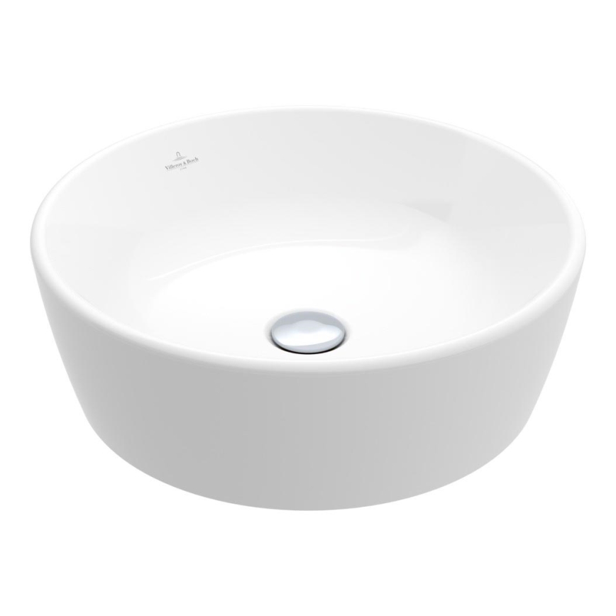 Villeroy & Boch 5A254501 - Lavabo de encimera ARCHITECTURA Ø 45 cm, cerámica/blanco