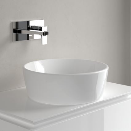 Villeroy & Boch 5A254501 - Lavabo de encimera ARCHITECTURA Ø 45 cm, cerámica/blanco