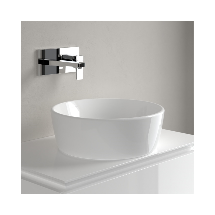 Villeroy & Boch 5A254501 - Lavabo de encimera ARCHITECTURA Ø 45 cm, cerámica/blanco