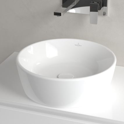 Villeroy & Boch 5A254501 - Lavabo de encimera ARCHITECTURA Ø 45 cm, cerámica/blanco