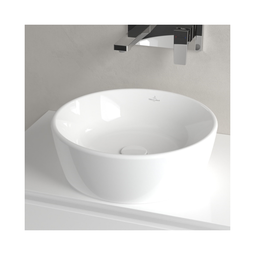 Villeroy & Boch 5A254501 - Lavabo de encimera ARCHITECTURA Ø 45 cm, cerámica/blanco